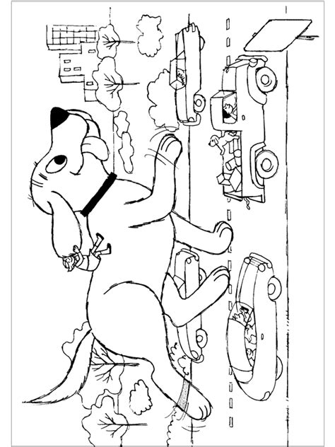 coloring page clifford coloring pages