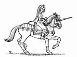 Coloring Medieval Pages Archer Times Princess Horse Drawing Women Print Getdrawings Colorings Popular sketch template