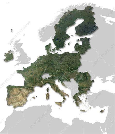 map   european union  brexit stock image  science photo library