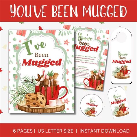 youve  mugged printable bundle weve  mugged kit ive