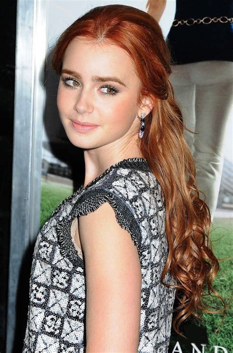 Lily Collins Lily Collins Hair Redhead Beauty Lily Collins