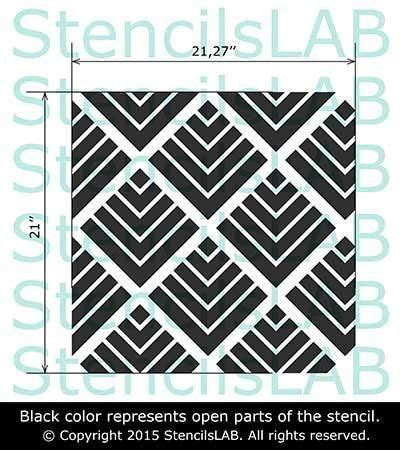 geometric pattern stencils  transform  space  surrounds