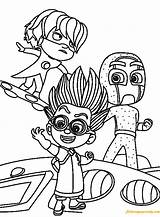Pj Masks Coloring Pages Disney Color Printable Online Getdrawings Book Getcolorings Coloringpagesonly sketch template