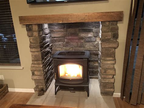 pellet stove installed  alcove pellet stove home decor fireplace