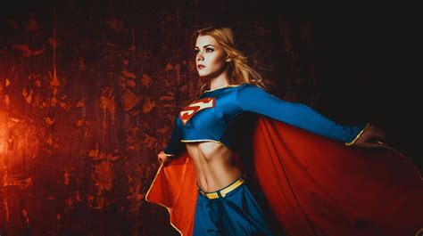 supergirl cosplay 2018 hd superheroes 4k wallpapers images