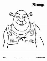 Shrek Coloring Pages Kids Face Color Print Dreamworks Printable Characters Getdrawings Justcolor sketch template