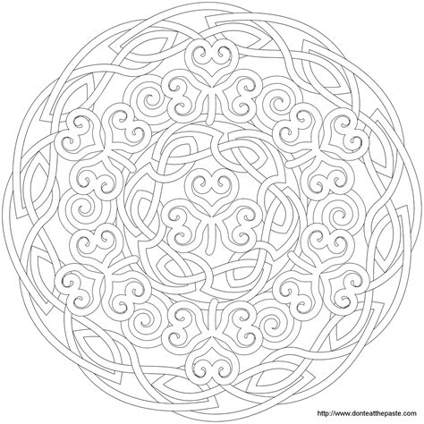 printable celtic mandala coloring pages   printable