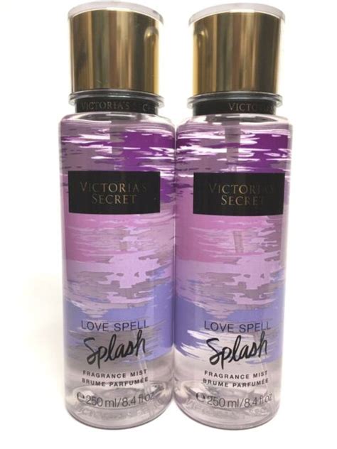 2 Victoria S Secret Love Spell Splash Fine Fragrance Body Mist Spray 8