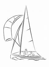 Sailing Clipart Dinghy Vector Sailboat Svg 4vector Transparent Webstockreview sketch template