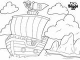 Blippi Coloring Pages Pirate Ship Printable Train Kids sketch template