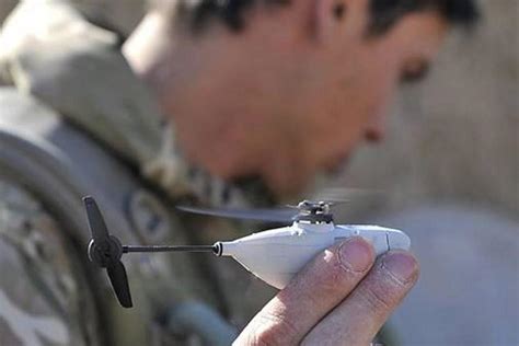 handheld black hornet nano drones issued  uk soldiers