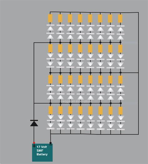 dc led light circuit diagram