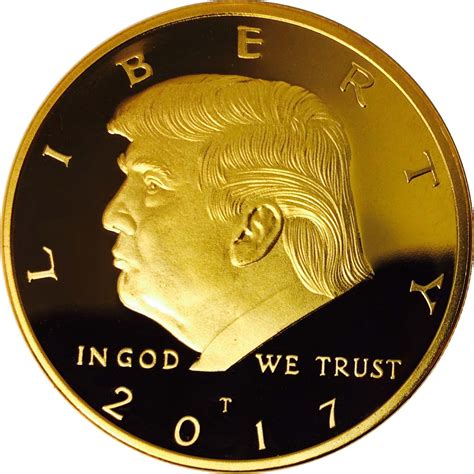 gold trump coin gopbox