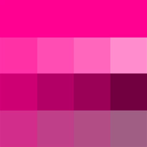 magenta hue tint  shade fuschia pink color purple colour shades