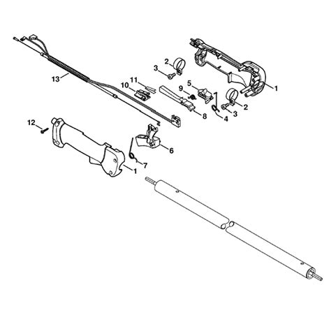 stihl ht   pole pruner htz parts diagram handle