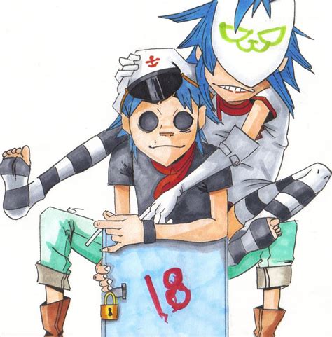 Gorillaz 2d And Noodle By Redshadow29 On Deviantart