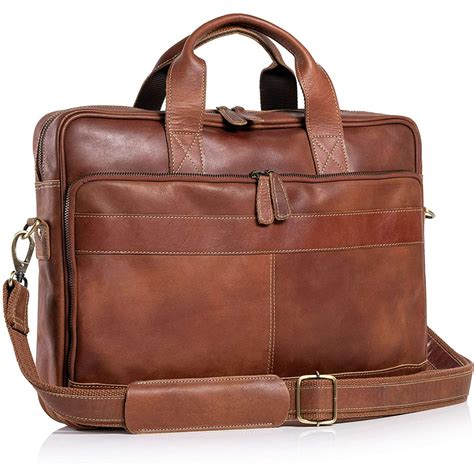 komalc   leather briefcases laptop messenger bags  men