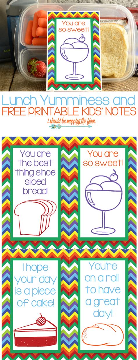 mopping  floor large printable lunch notes