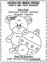 Word Coloring Color Pages Sight Words Christmas Wisdom Printable Kindergarten Sentences Worksheets Find Primer Pre Sheets Kids Preschool Worksheet Getcolorings sketch template