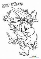 Looney Tunes Bugs Planes sketch template