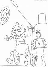 Robots Coloring Robot Pages Disney Rodney Kids Color Baby Sheets Printable Book Sheet Movie Print Coloriage Cartoon Found Info Fun sketch template