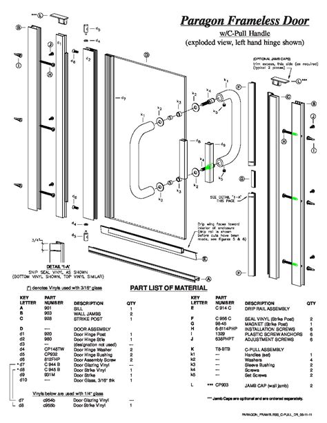 glass swing door section detail glass door ideas