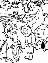 Eskimo Alaska Coloring Activity Pages Kids Inuit Inuits Color People Template Popular sketch template