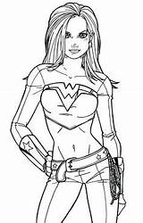 Wondergirl Redesign Jamiefayx Supergirl Benoist Melissa sketch template