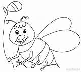 Bee Coloring Bumble Pages Printable Kids Sheets Cool2bkids Getdrawings sketch template
