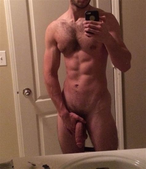 big hung cock in mirror