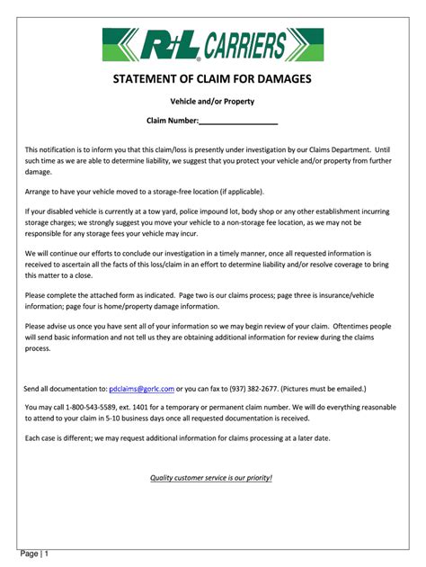 fillable  sample demand letter claim  vehicle damage