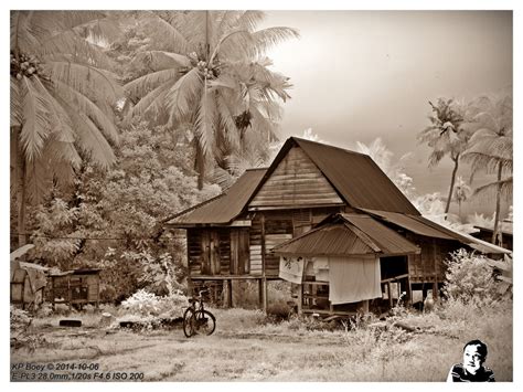 traditional malay kampung village house   ir  flickr