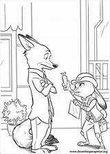 Zootopia Coloring Pages sketch template