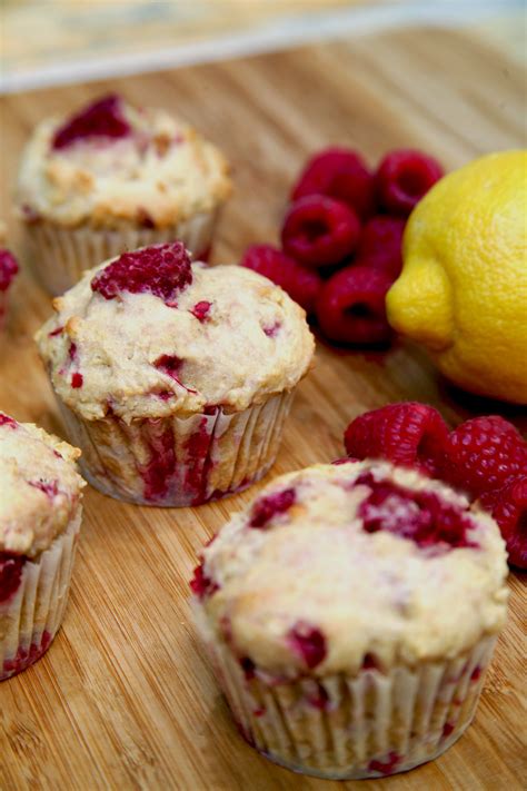 recipe   sugar high protein lemon raspberry muffins popsugar