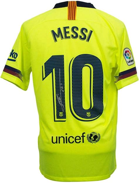 Lionel Messi Signed Jersey Nike Away Medium Beckett Coa Beckett