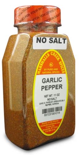 Garlic Pepper Blend No Salt 11 Oz 3 Pack Marshalls Creek Spices 11 Oz