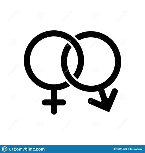 Male And Female Symbol Icon Vector Illustration Stock