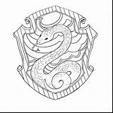 Slytherin Crest Potter Harry Coloring Pages Hogwarts Drawing Houses Gryffindor Lego House Colour Quidditch Dragon Hedwig Castle Voldemort Dibujos Characters sketch template