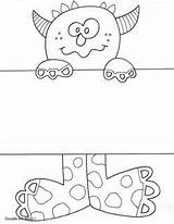 Name Monster Pages Template Coloring Doodles Names Templates Make Own Colouring Classroom Doodle Students Printable Sheets School Book Put Board sketch template