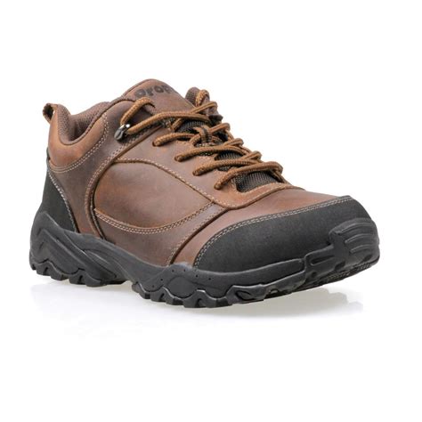 mens propet pathfinder waterproof trail shoes brown  hiking