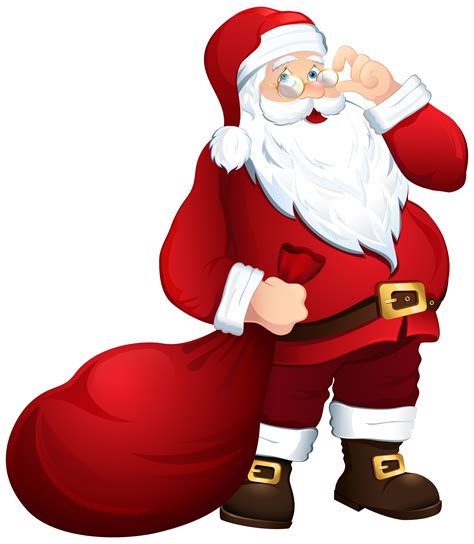 santa clipart png   cliparts  images  clipground