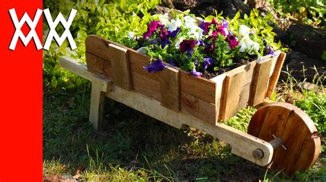 rustic wheelbarrow garden planter easy diy weekend project