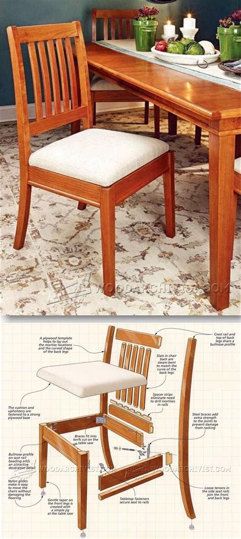 dining chair plans furniture plans  projects