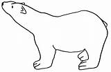 Bear Polar Outline Coloring Pages Drawing Template Printable Standing Cola Coca Easy Stencil Print California Crafts Cut Kids Preschool Clipartmag sketch template