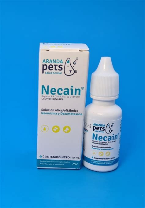 gotas infección de ojos perros gato necain oftoflox 20 ml mercado libre