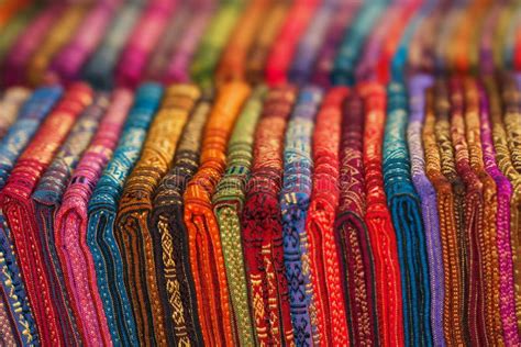 textile products   store stock photo image  beautiful colors