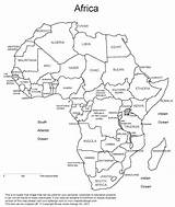 Africa Coloring Map Pages Printable Getcolorings sketch template