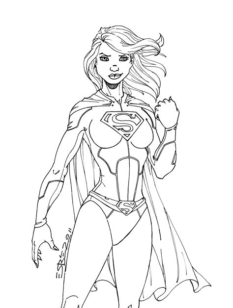 supergirl coloring pages  coloring pages  kids