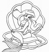Ariel Coloring Pages Baby Princess Mermaid Printable Disney Color Little Print Getcolorings sketch template