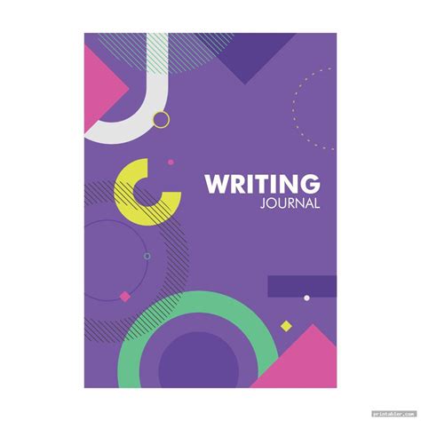 writing journal cover printable gridgitcom